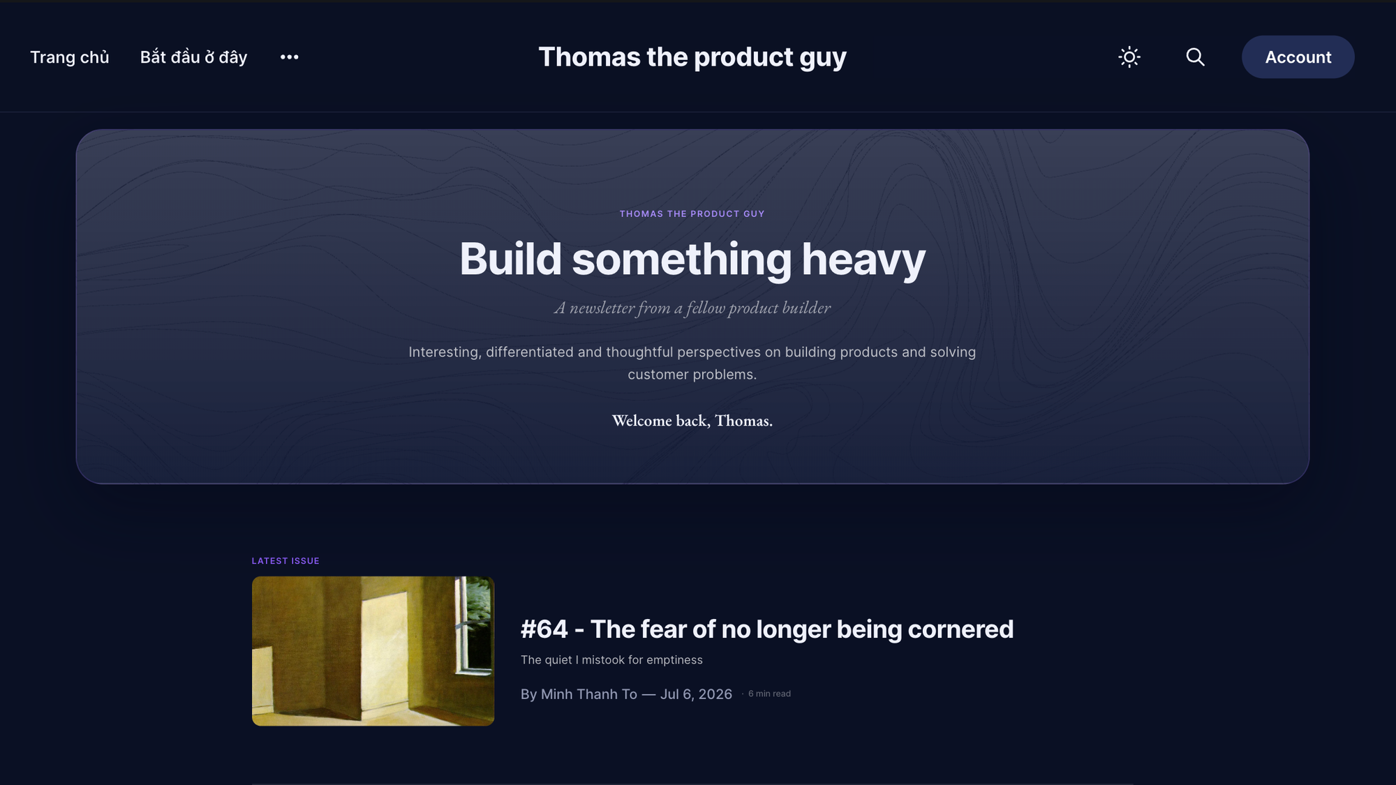 Thomas the product guy
